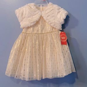 18 months Gold/Cream Dress Wonder Nation